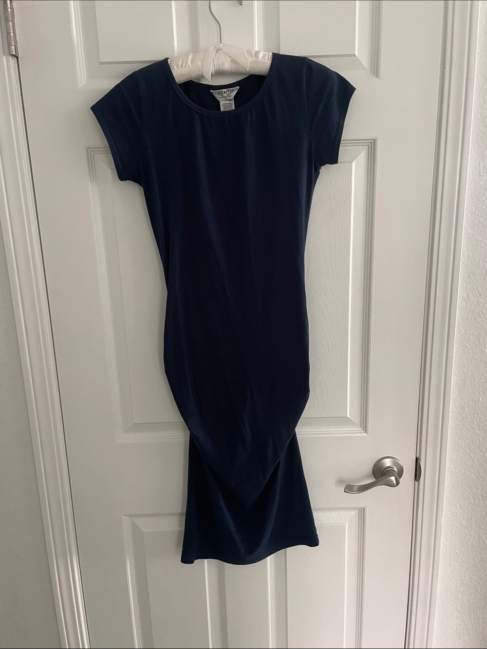 Hard Tail Navy Cap-Sleeve Maxi Dress